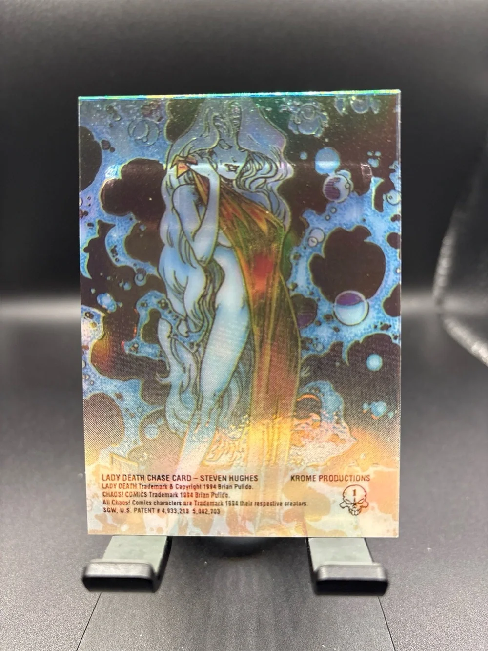 1994 Lady Death Series 1  Chase card No. 1 of 5 Chaos Krome Clear chrome